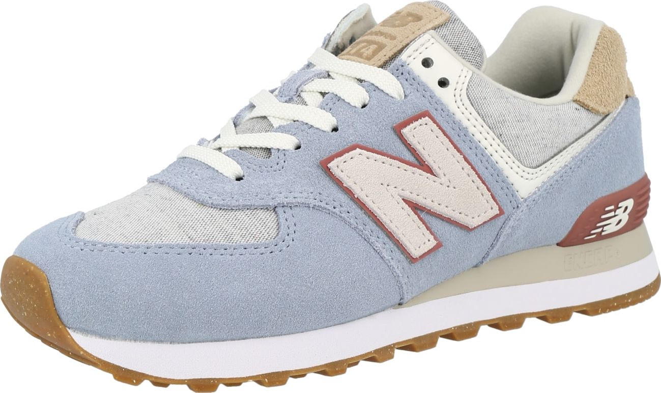 new balance Tenisky '574' béžová / pastelová modrá / pastelově červená / bílá