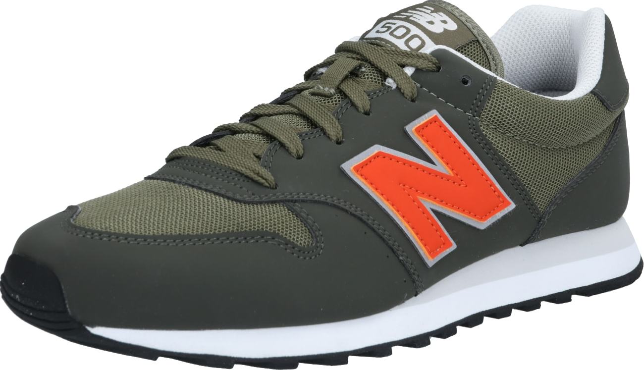 new balance Tenisky khaki / oranžově červená