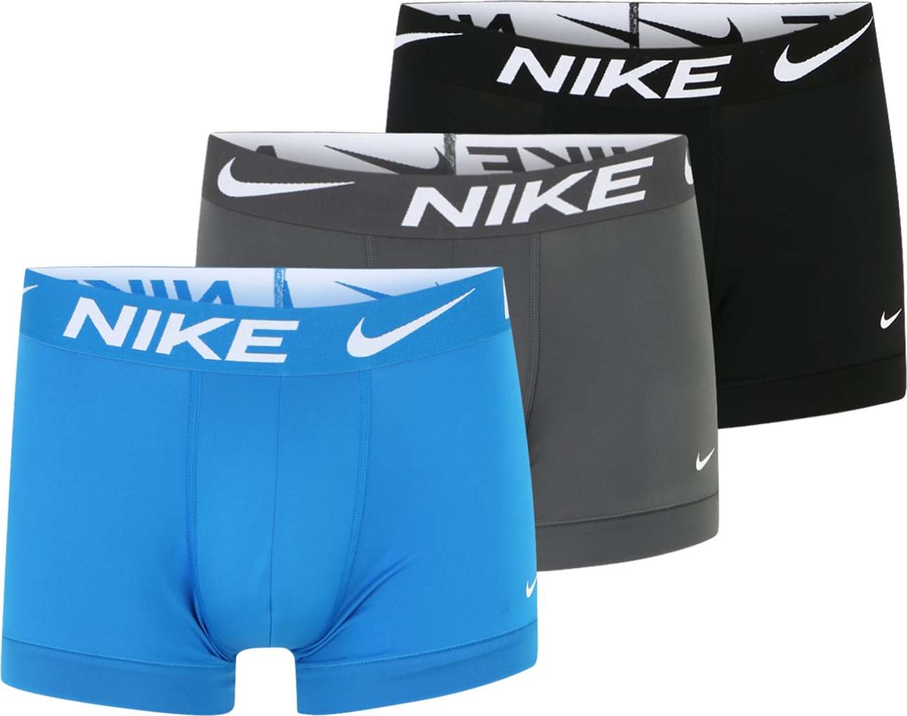 NIKE Sportovní spodní prádlo nebeská modř / tmavě šedá / černá / bílá