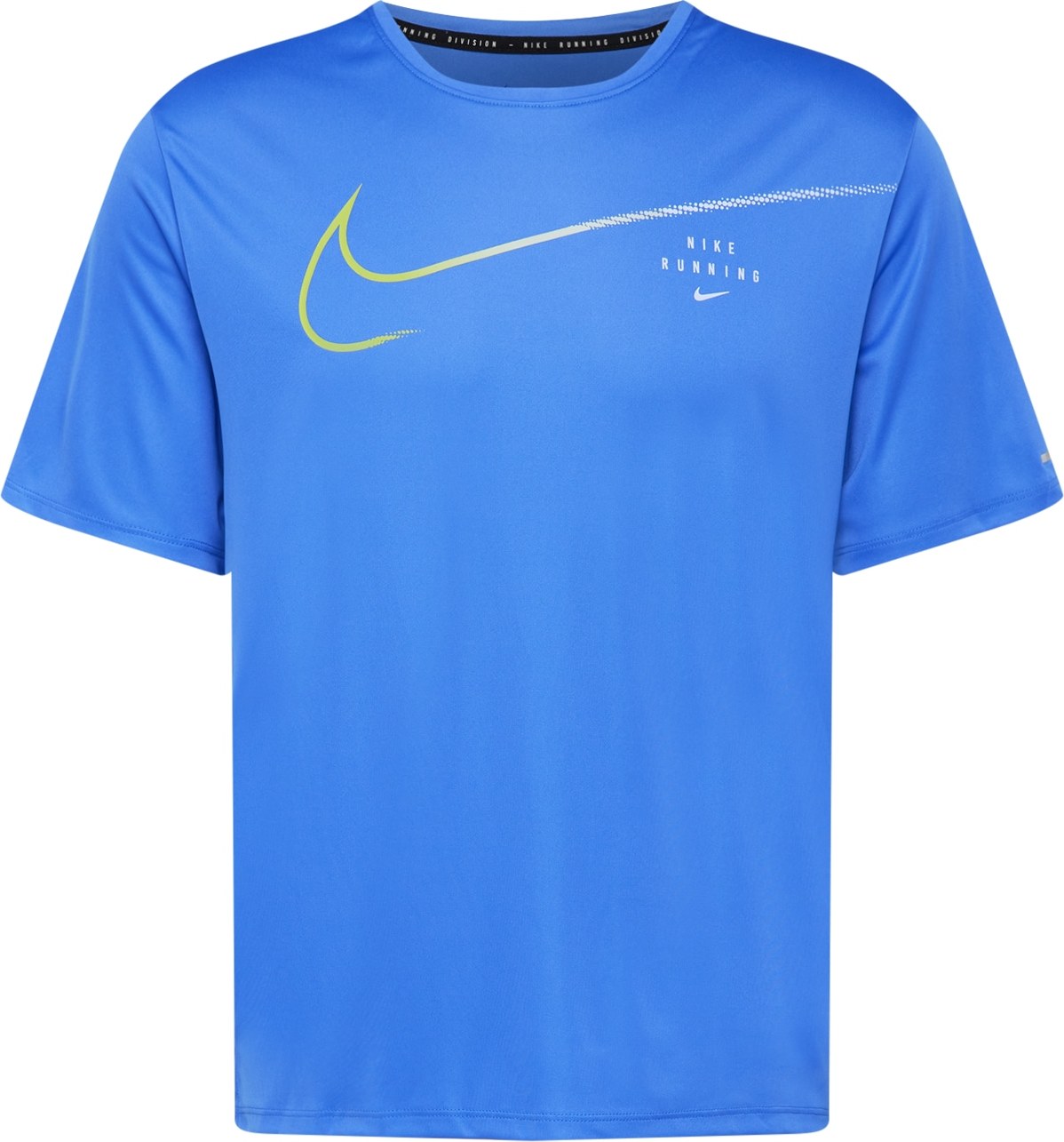 NIKE Funkční tričko 'Miler' azurová / limone / bílá