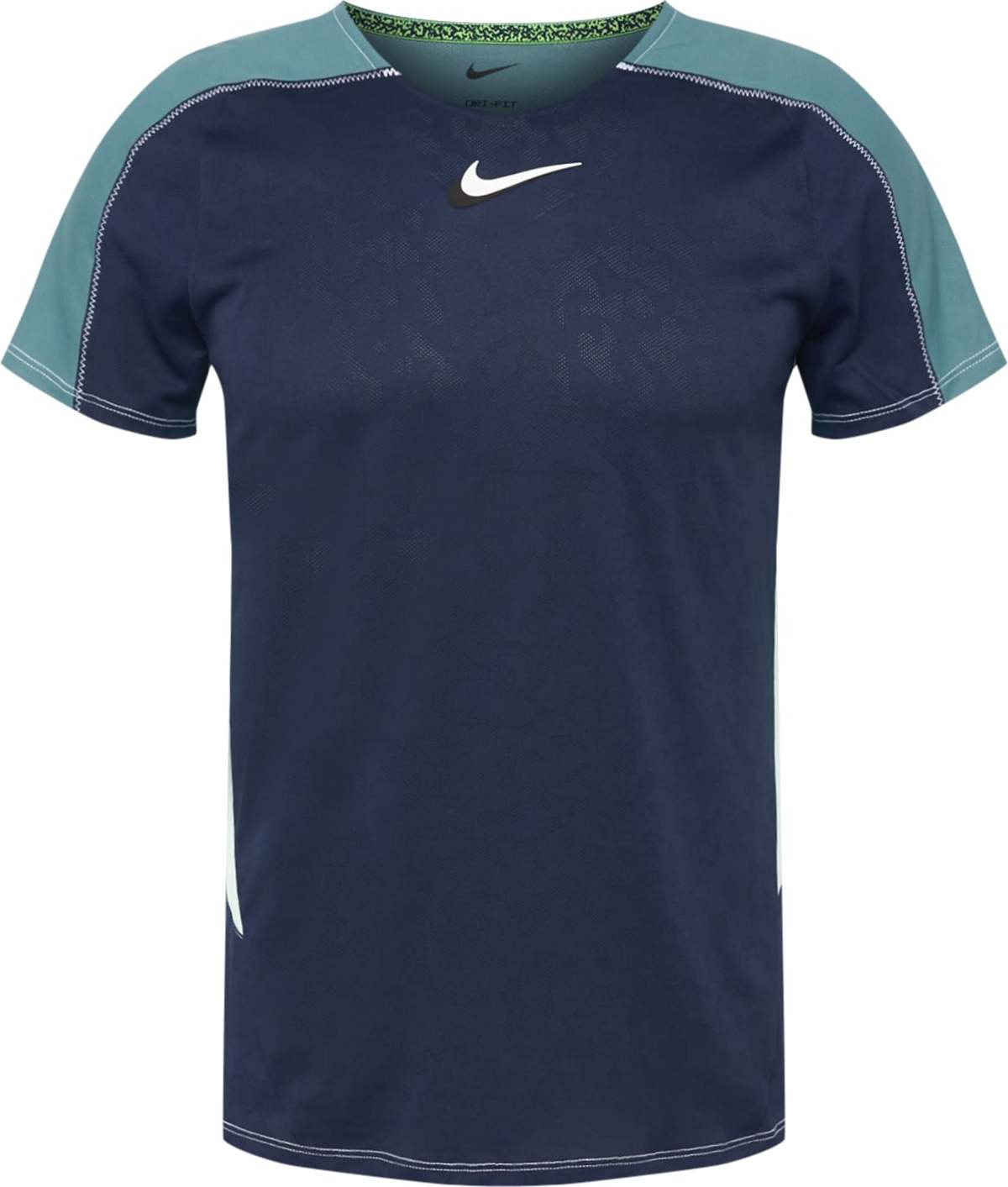 NIKE Funkční tričko námořnická modř / tyrkysová / bílá