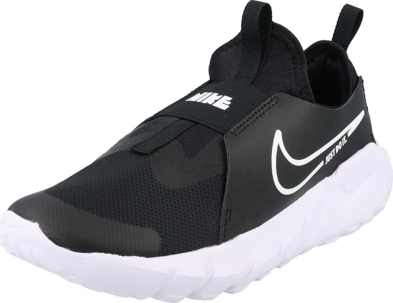 NIKE Sportovní boty 'Flex Runner 2' černá / bílá