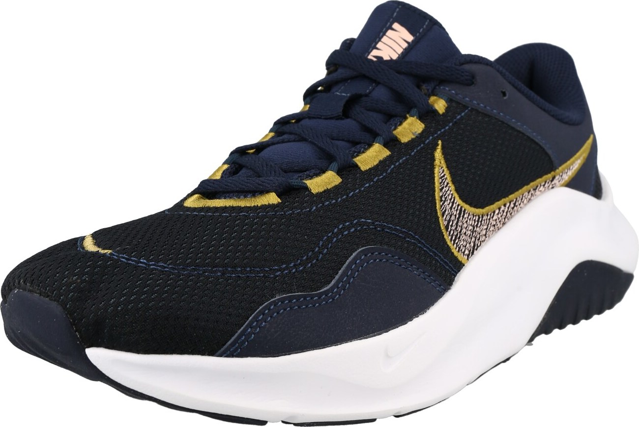 NIKE Sportovní boty 'Legend Essential 3' marine modrá / žlutá / růžová / černá