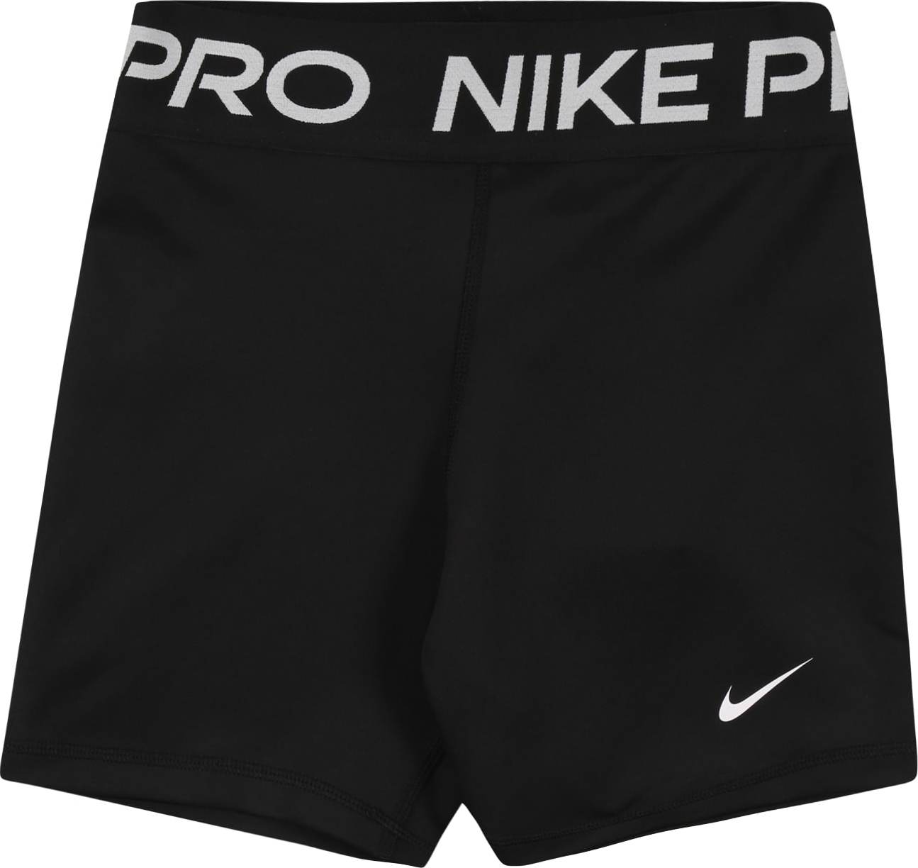 NIKE Sportovní kalhoty černá / bílá