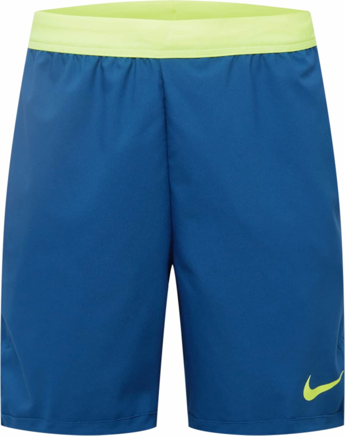 NIKE Sportovní kalhoty modrá / svítivě zelená