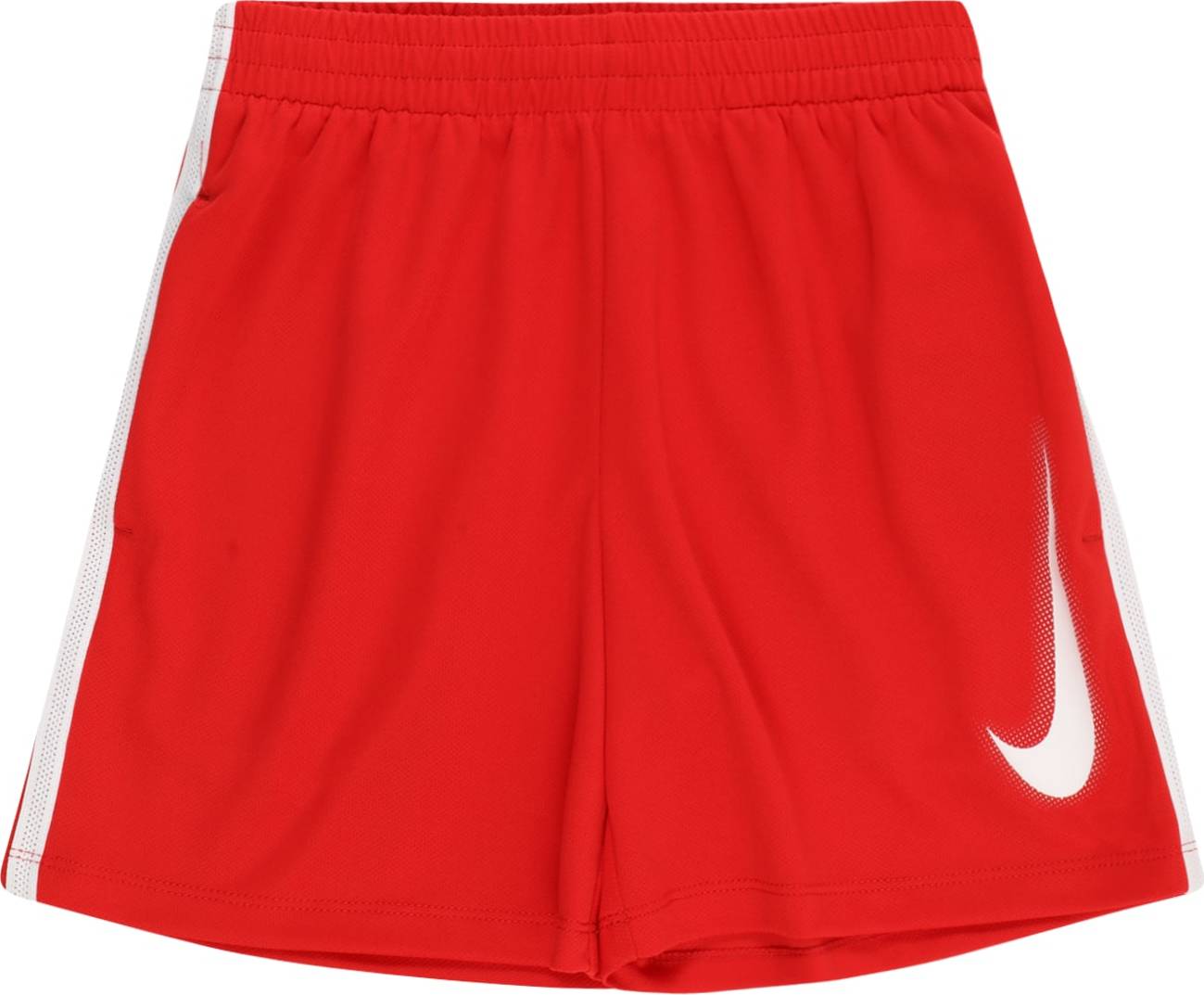 NIKE Sportovní kalhoty ohnivá červená / bílá