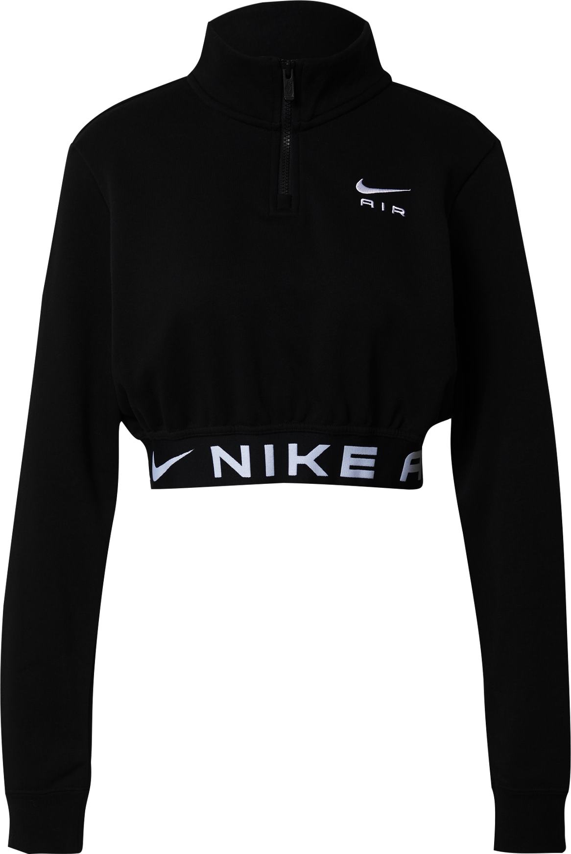 Nike Sportswear Mikina černá / bílá