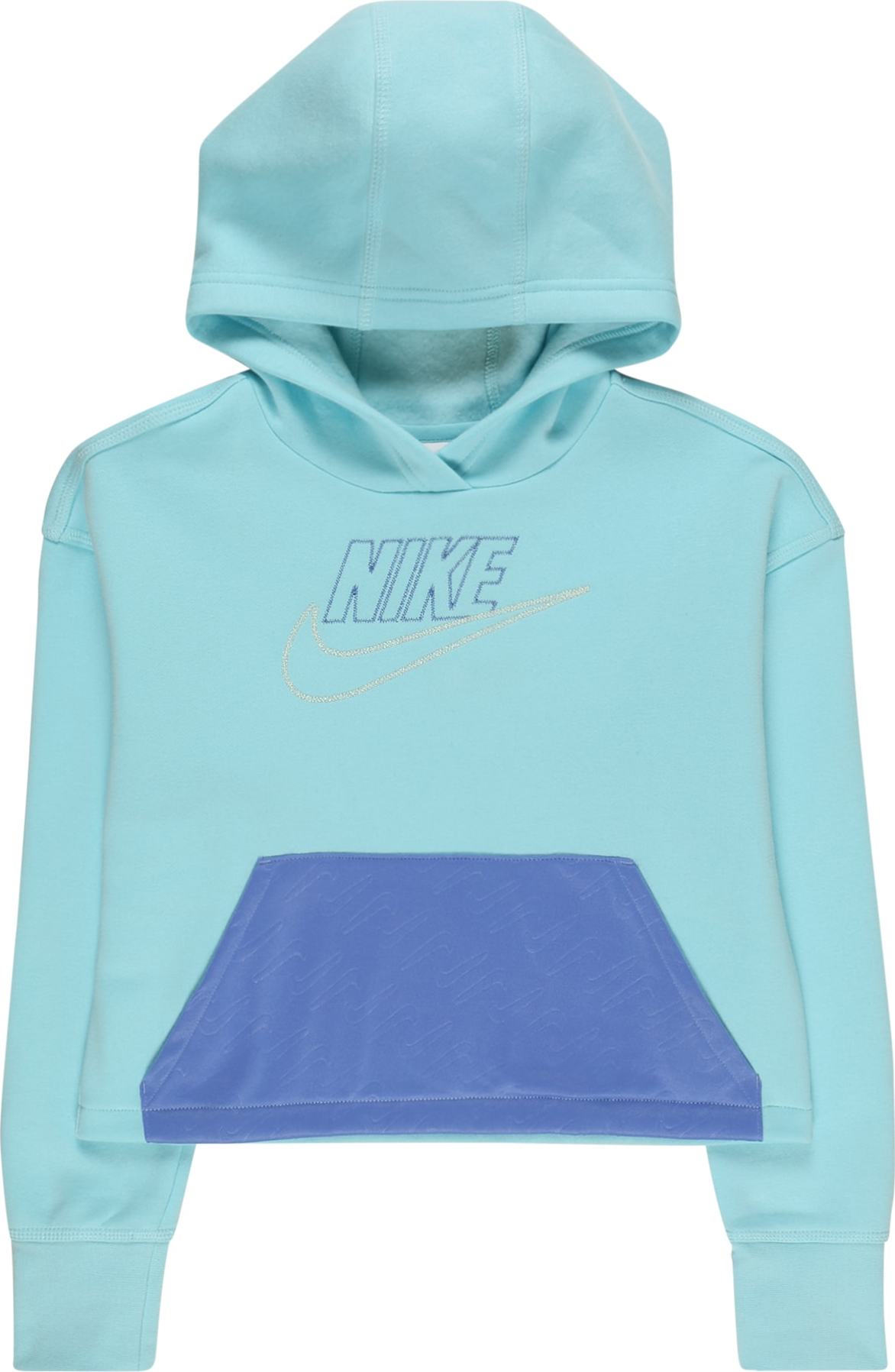 Nike Sportswear Mikina modrá / světlemodrá / stříbrná