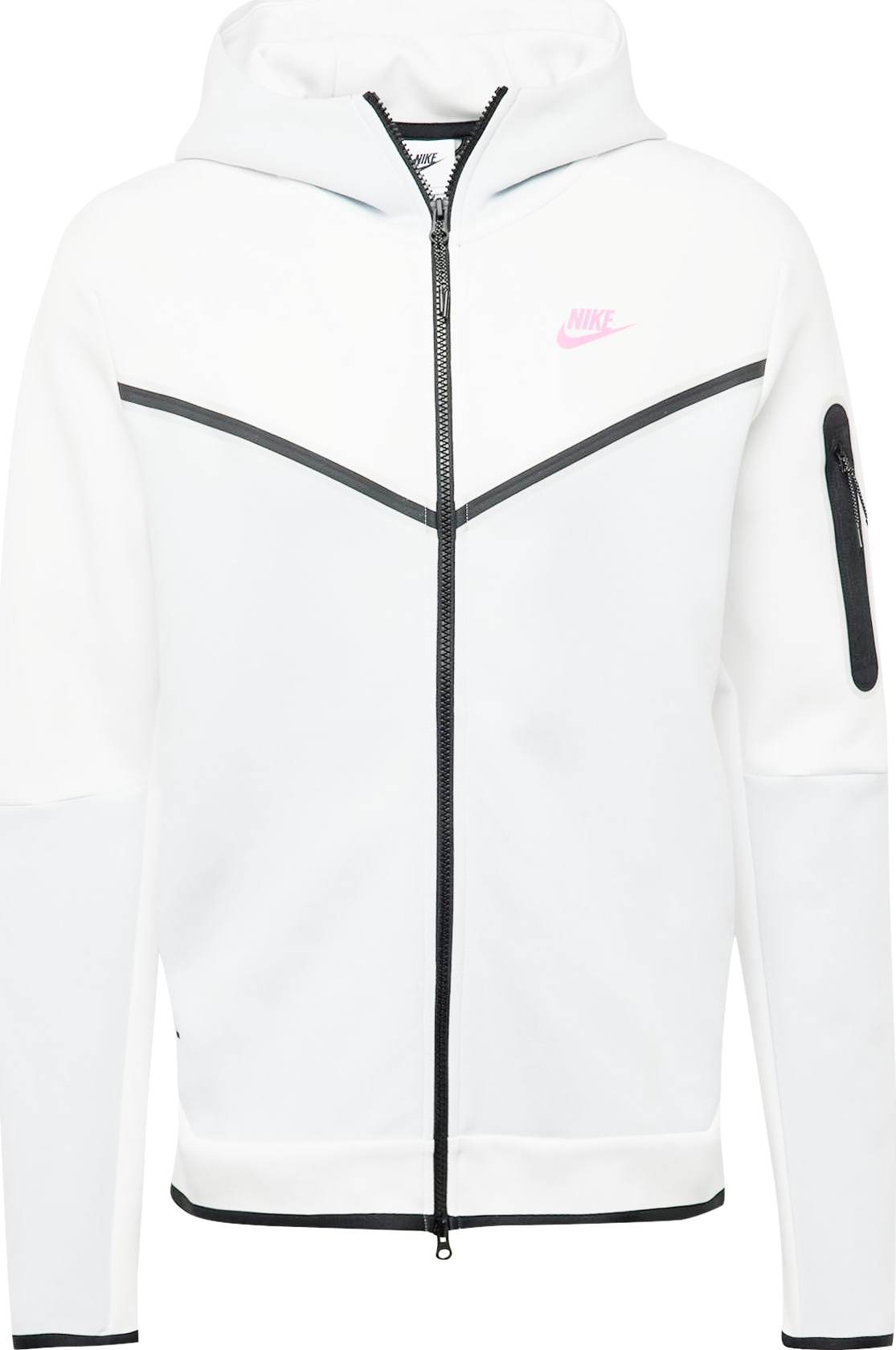 Nike Sportswear Mikina růžová / černá / přírodní bílá