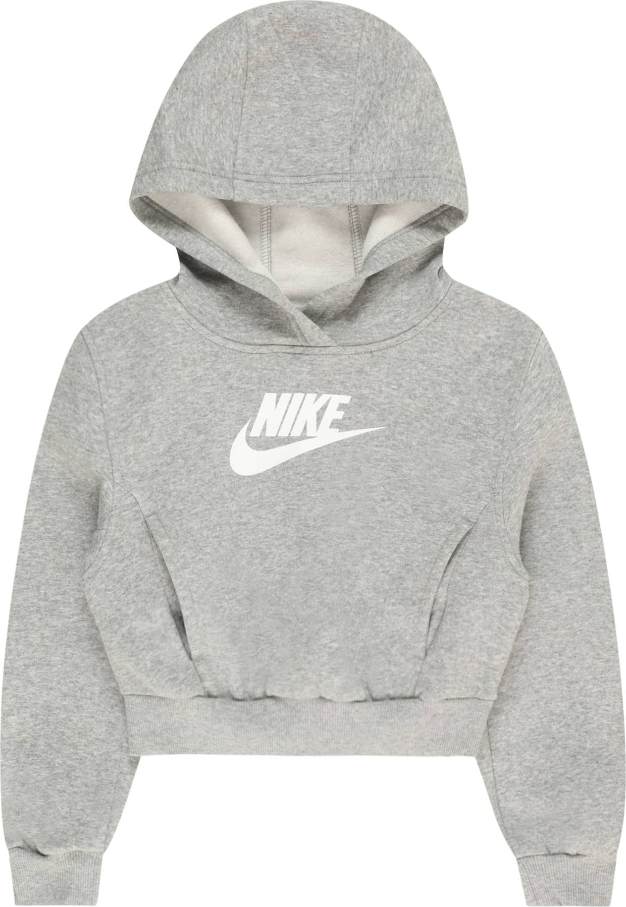 Nike Sportswear Mikina šedá / bílá