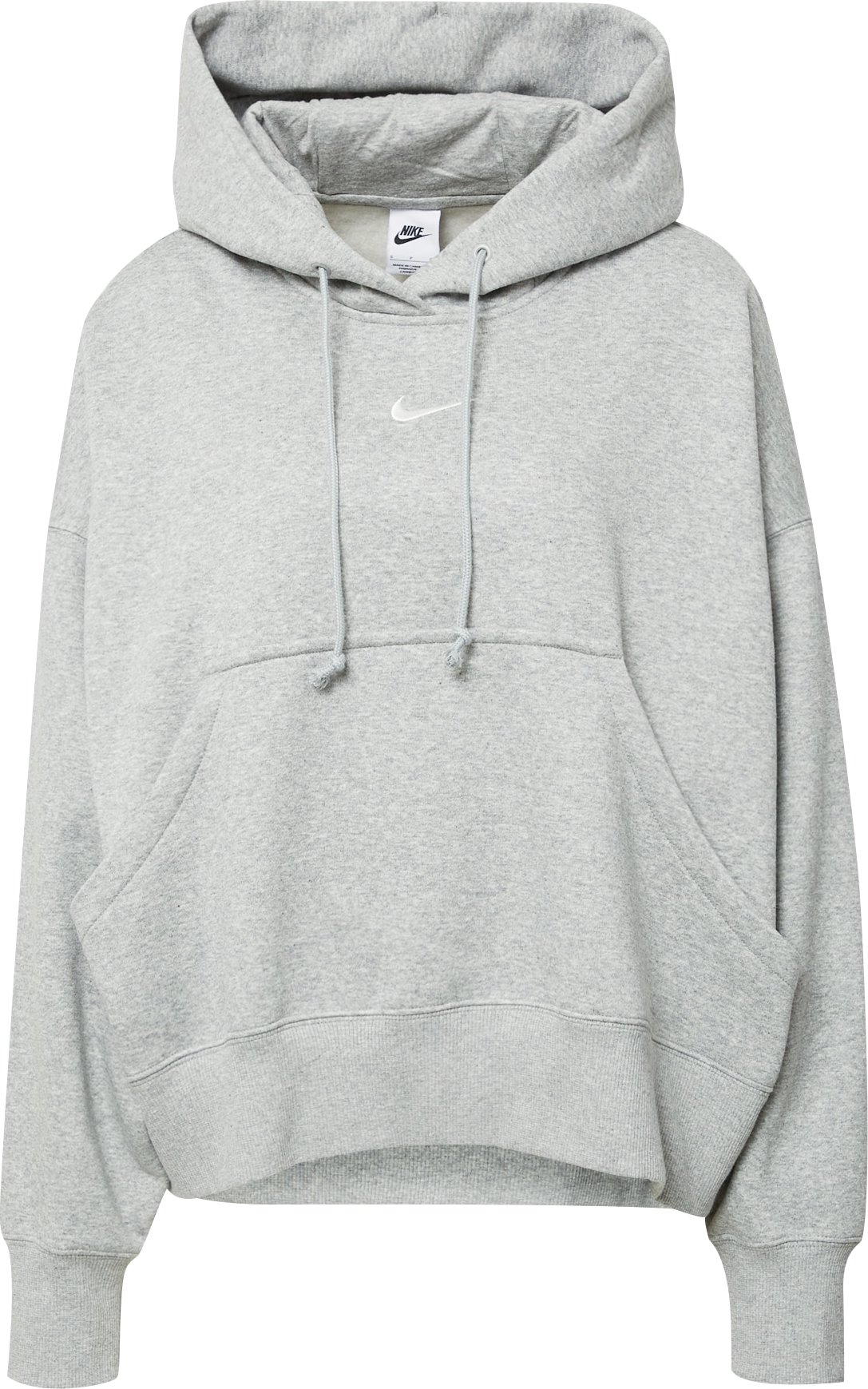 Nike Sportswear Mikina šedý melír / bílá