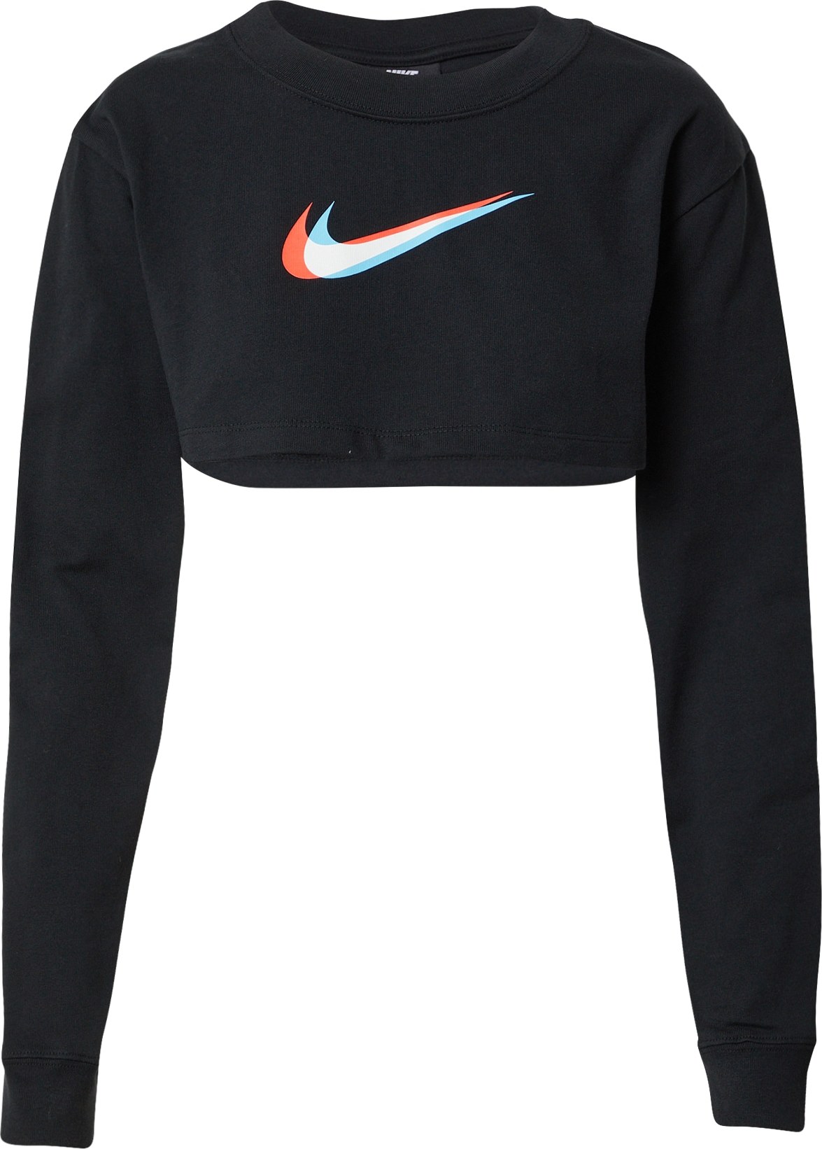 Nike Sportswear Mikina světlemodrá / korálová / černá / bílá