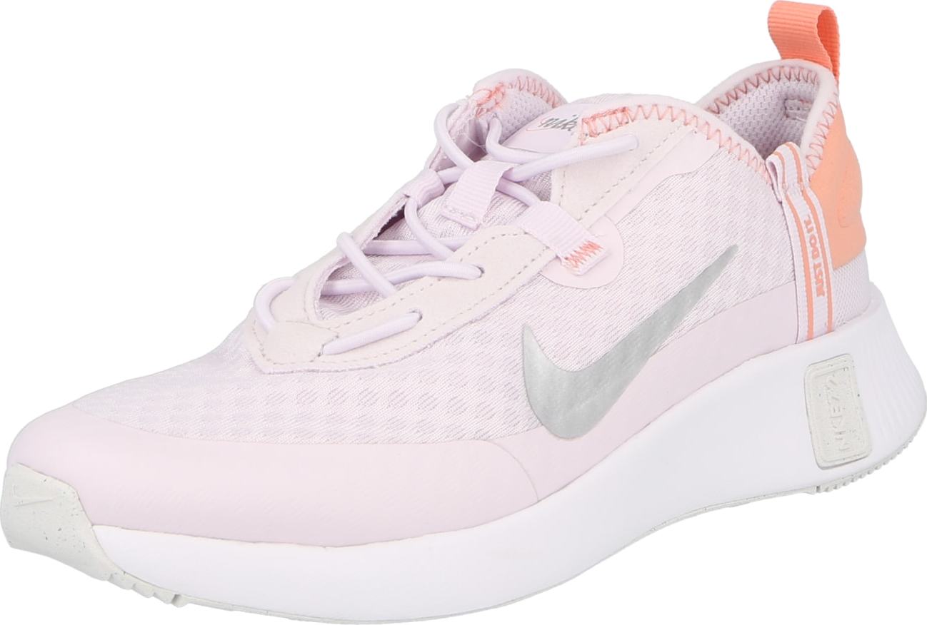 Nike Sportswear Tenisky 'Reposto' stříbrně šedá / broskvová / pastelově růžová