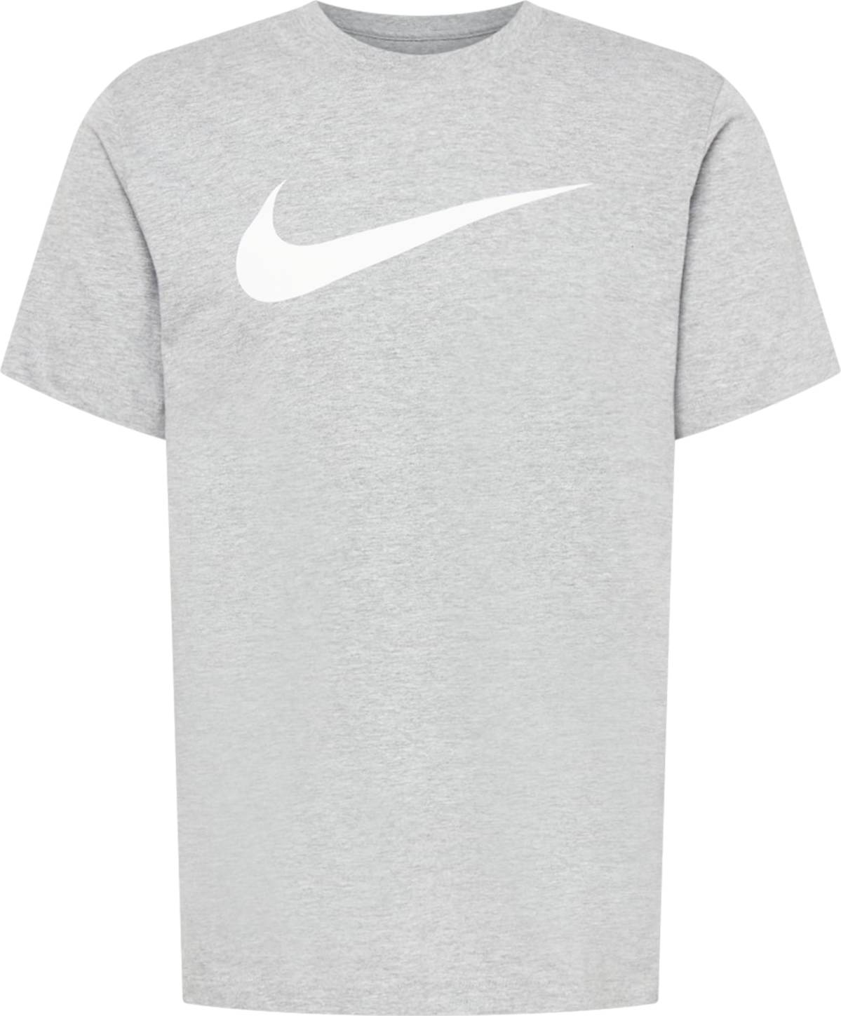 Nike Sportswear Tričko šedý melír / bílá