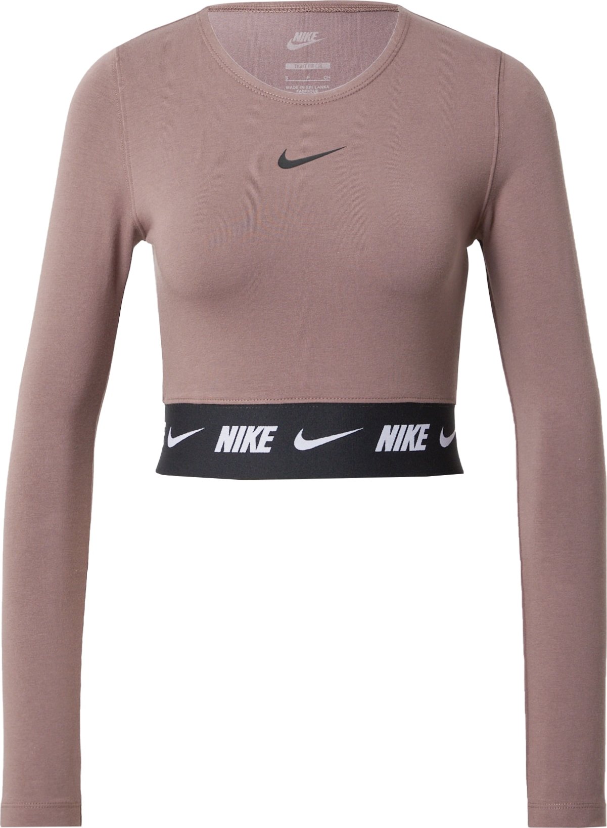 Nike Sportswear Tričko švestková / černá / bílá