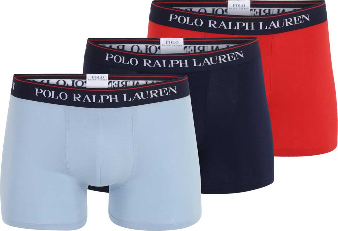 Polo Ralph Lauren Boxerky námořnická modř / světlemodrá / oranžově červená / bílá