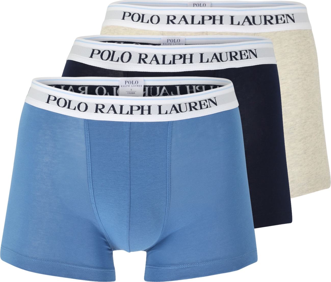 Polo Ralph Lauren Boxerky nebeská modř / černá / bílá / bílý melír