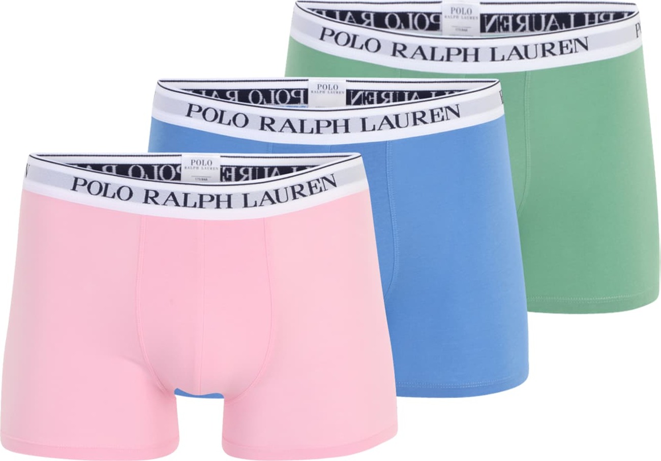 Polo Ralph Lauren Boxerky světlemodrá / světle zelená / růžová / bílá