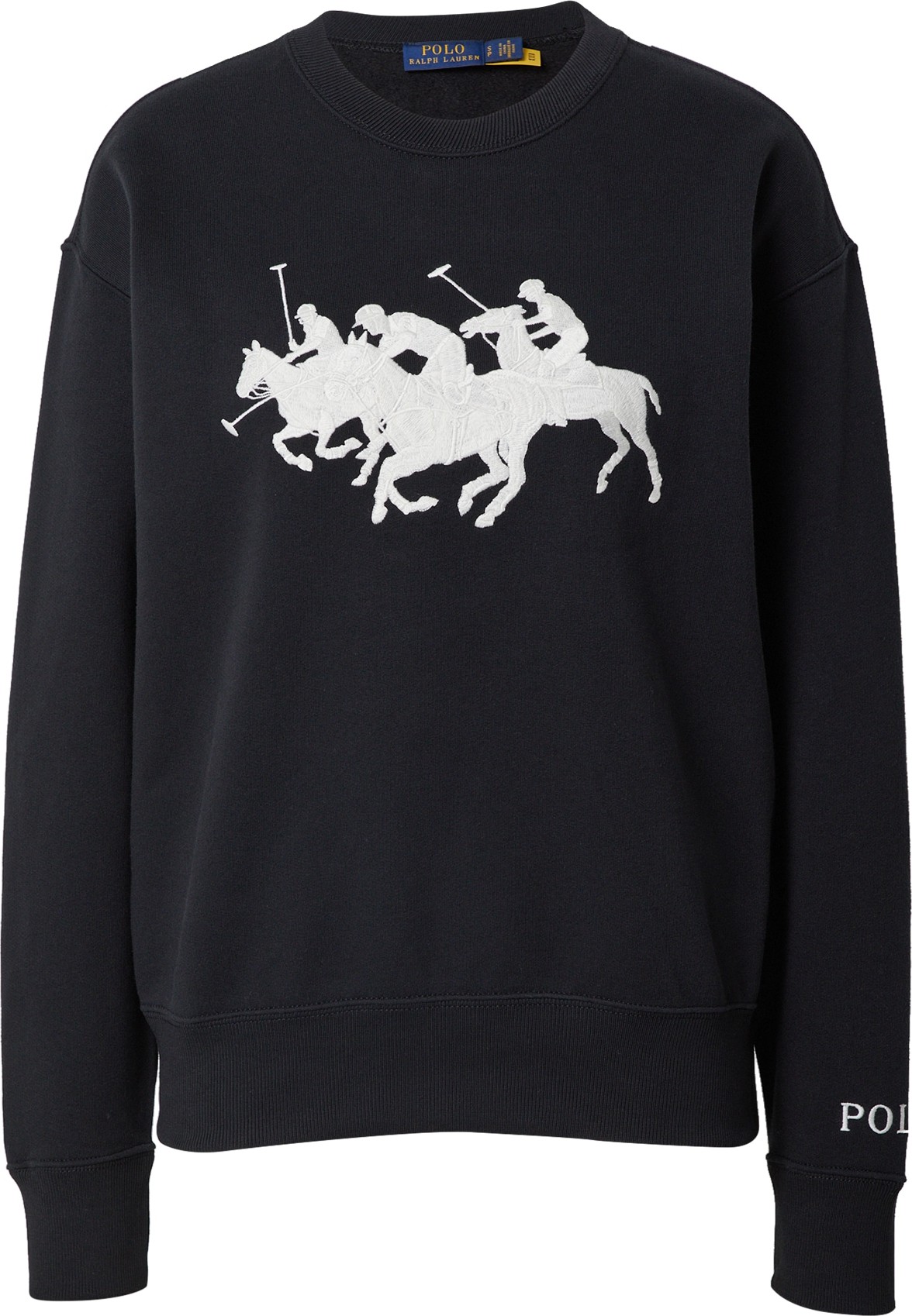 Polo Ralph Lauren Mikina 'HEARD' černá / bílá