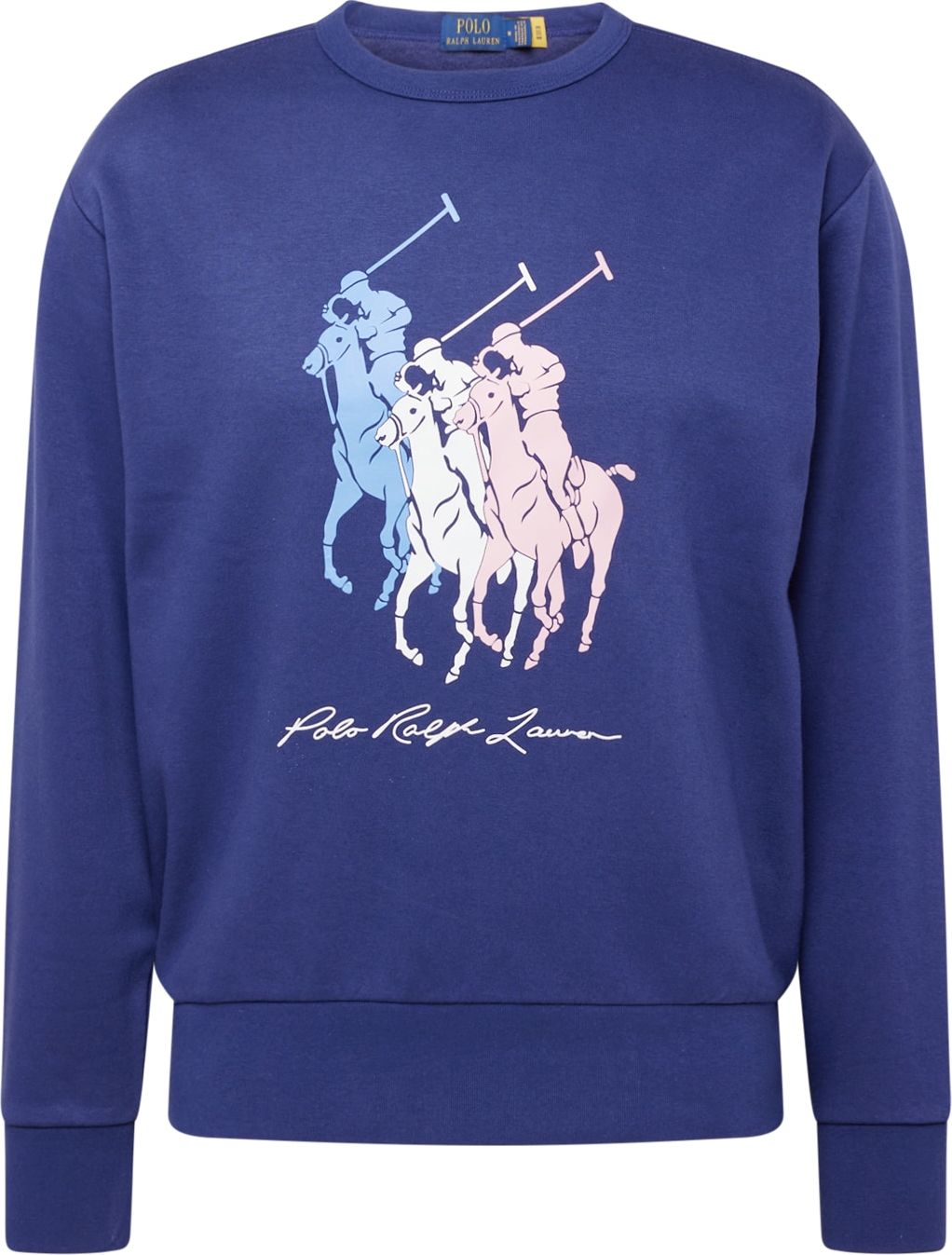 Polo Ralph Lauren Mikina indigo / světlemodrá / růžová / bílá