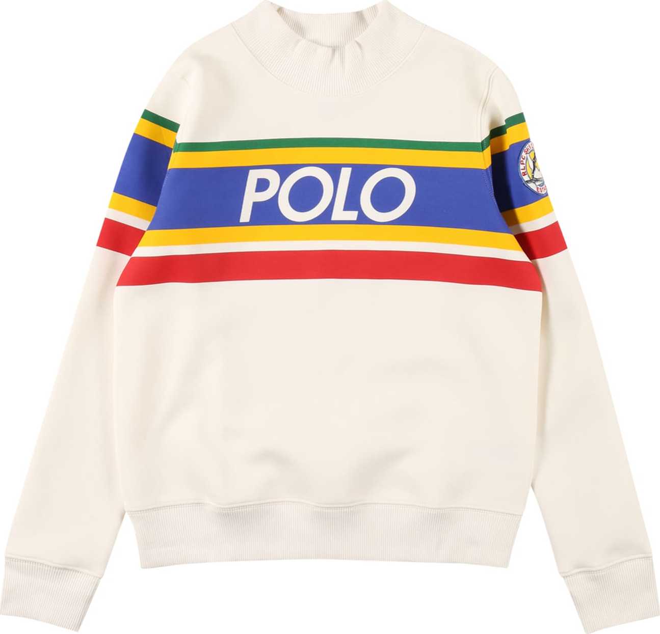 Polo Ralph Lauren Mikina královská modrá / limone / ohnivá červená / bílá