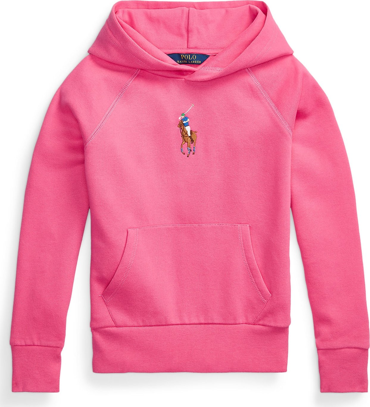 Polo Ralph Lauren Mikina marine modrá / hnědá / pink / bílá