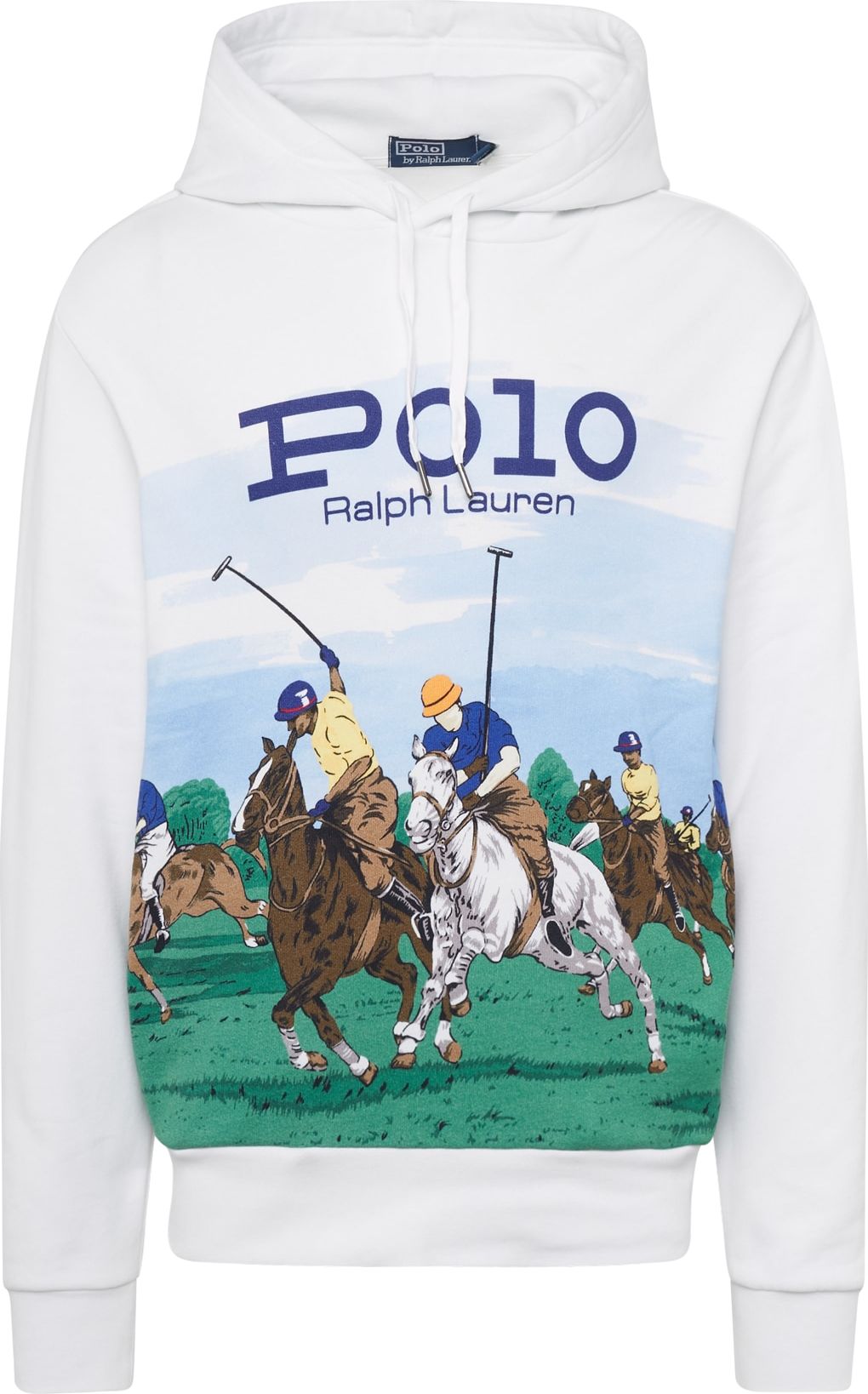 Polo Ralph Lauren Mikina modrá / hnědá / zelená / bílá