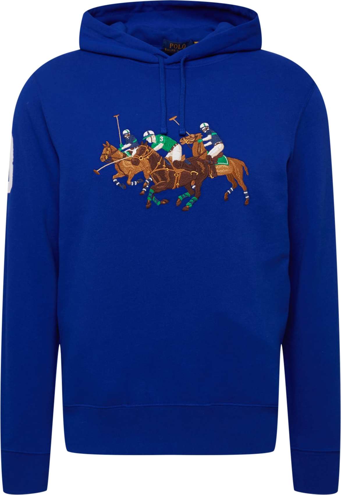 Polo Ralph Lauren Mikina námořnická modř / hnědá / zelená / bílá