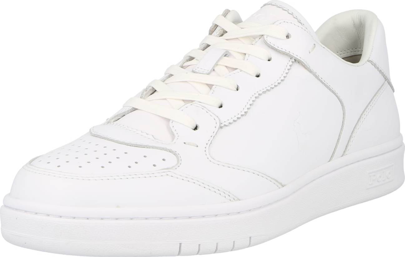 Polo Ralph Lauren Tenisky 'POLO CRT LUX-SNEAKERS-LOW TOP LACE' bílá