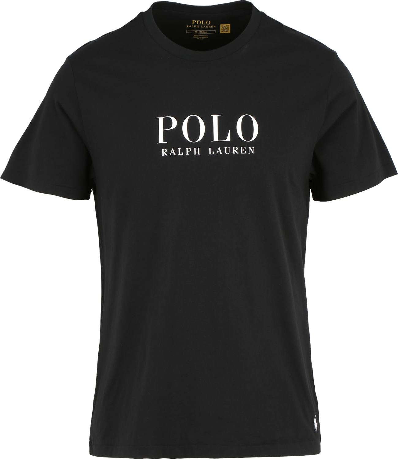 Polo Ralph Lauren Tričko černá / bílá