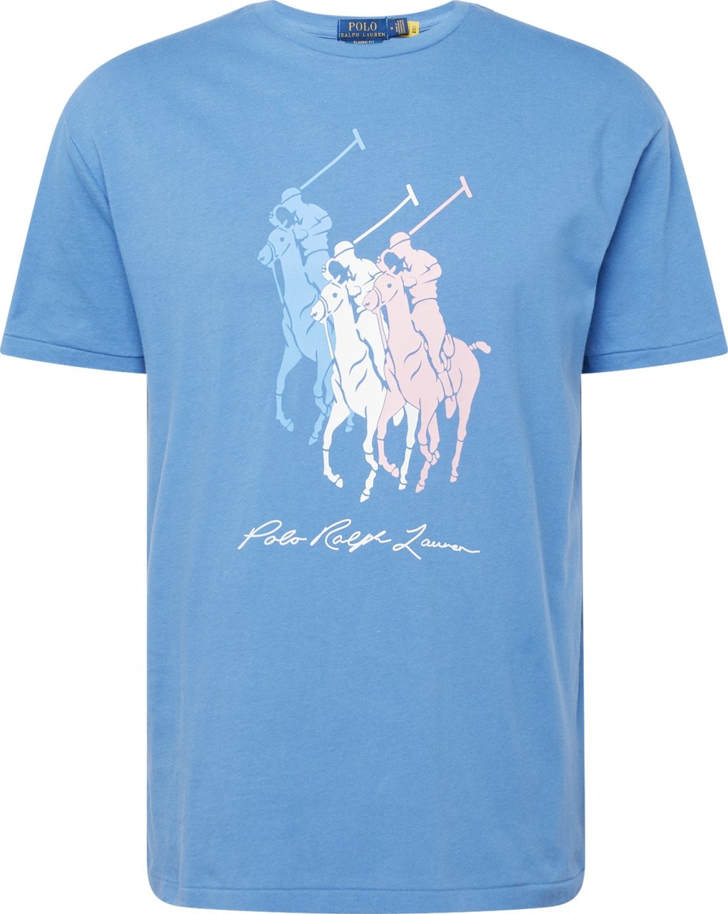 Polo Ralph Lauren Tričko modrá / světlemodrá / starorůžová / bílá