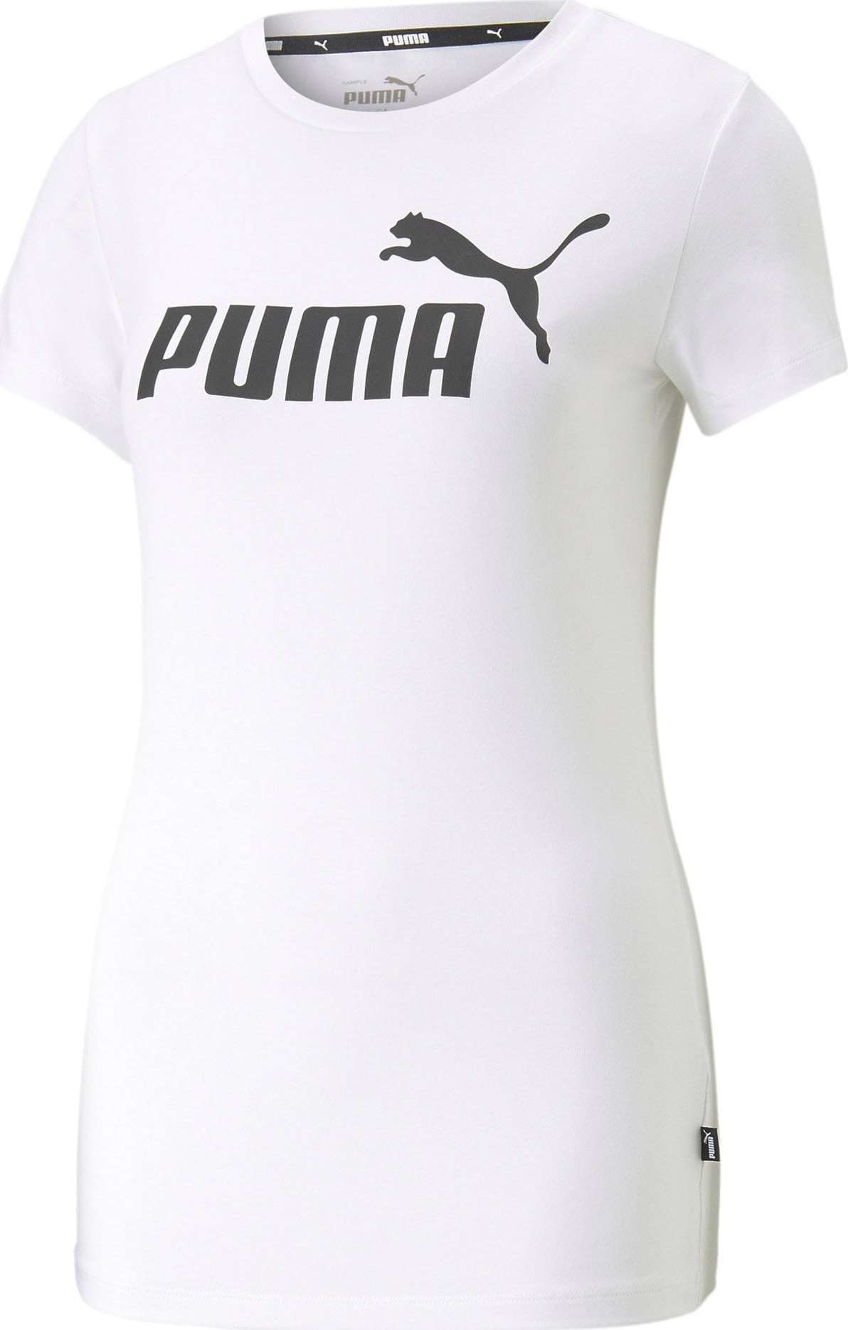 PUMA Funkční tričko černá / bílá