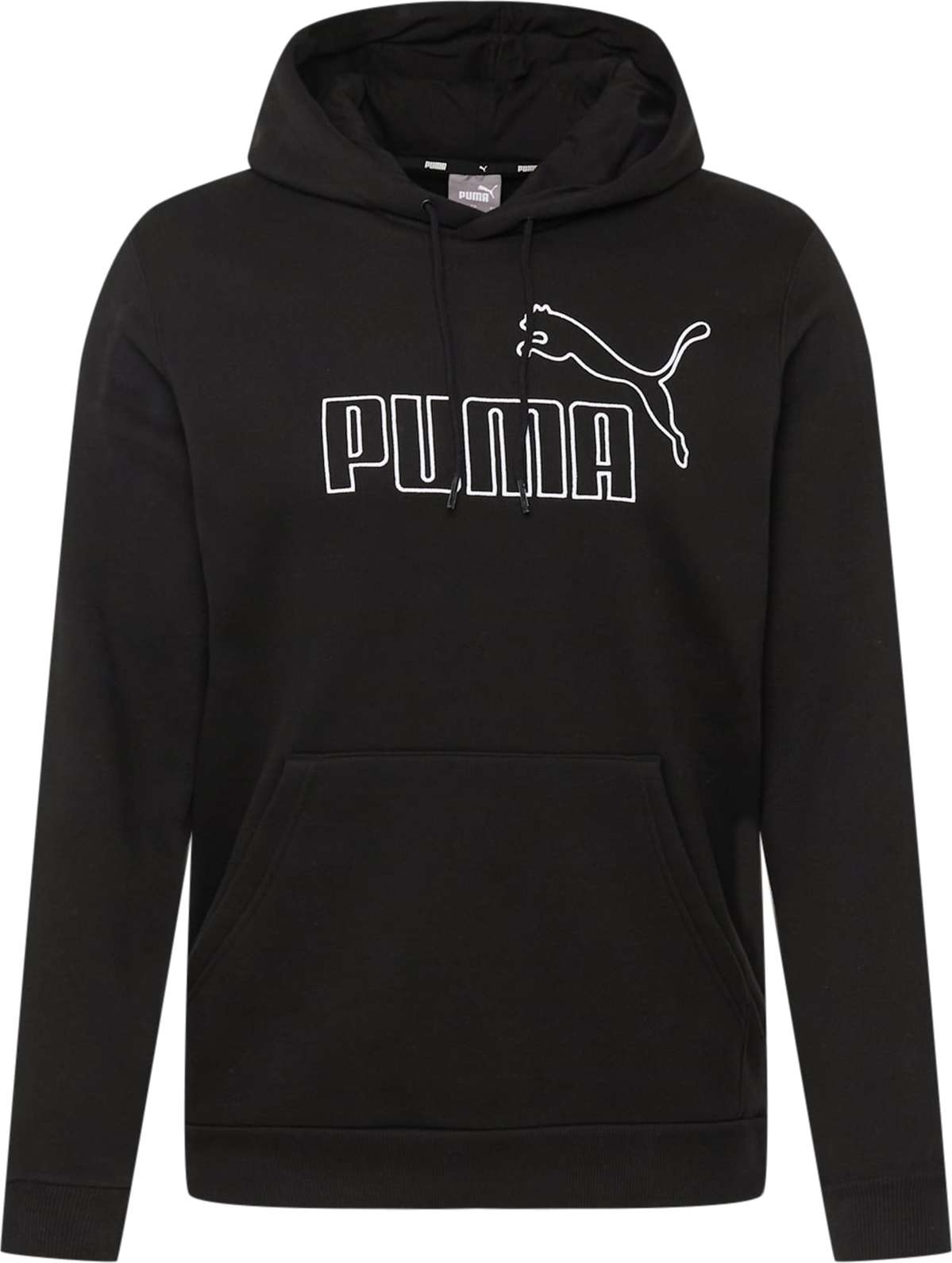 PUMA Sportovní mikina černá / bílá