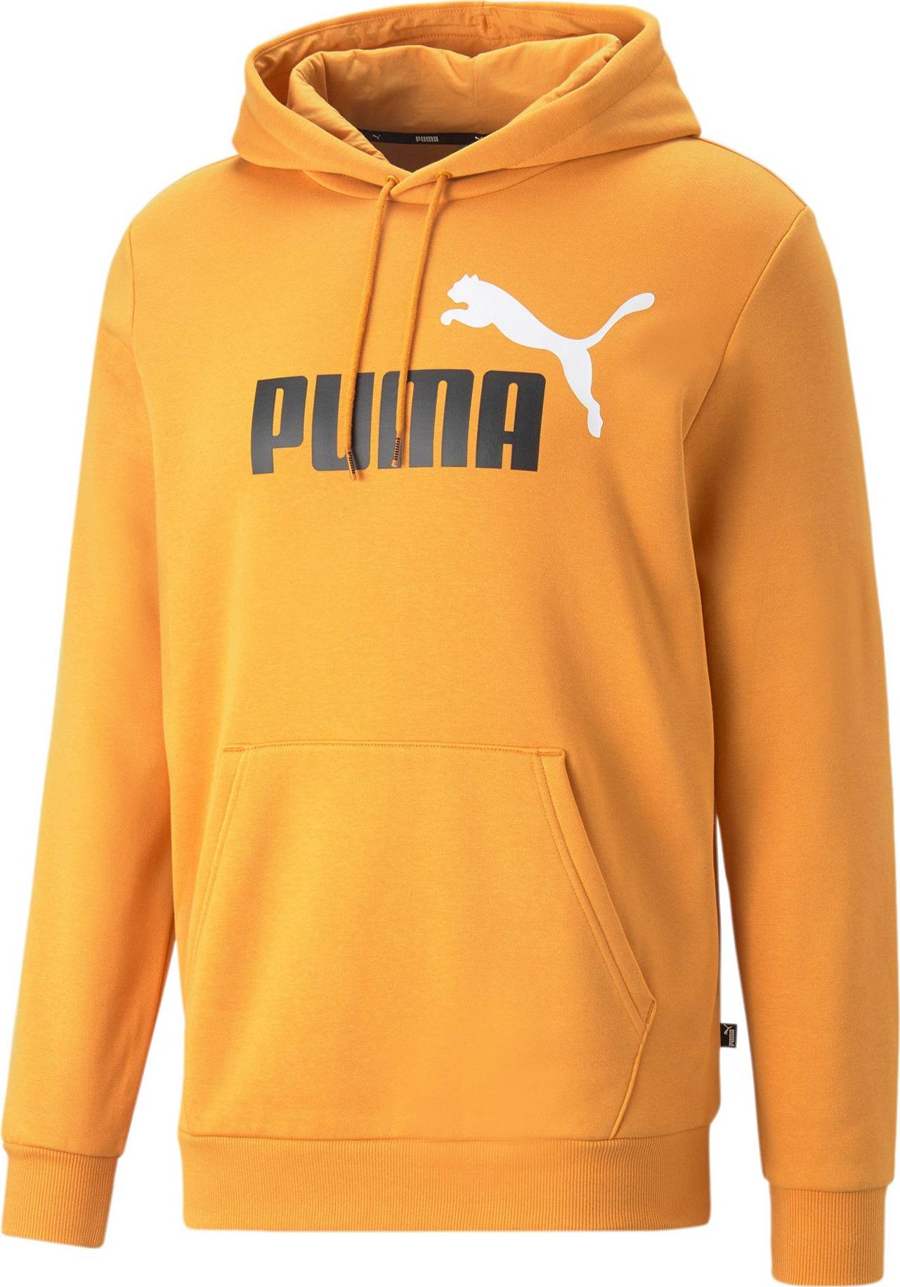 PUMA Sportovní mikina jasně oranžová / černá / bílá