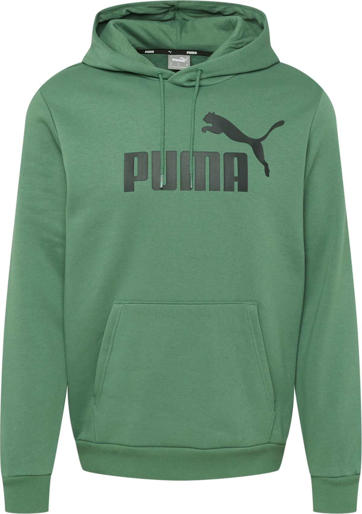 PUMA Sportovní mikina tmavě zelená / černá