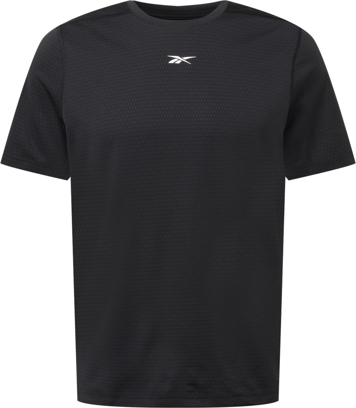 Reebok Sport Funkční tričko černá / bílá