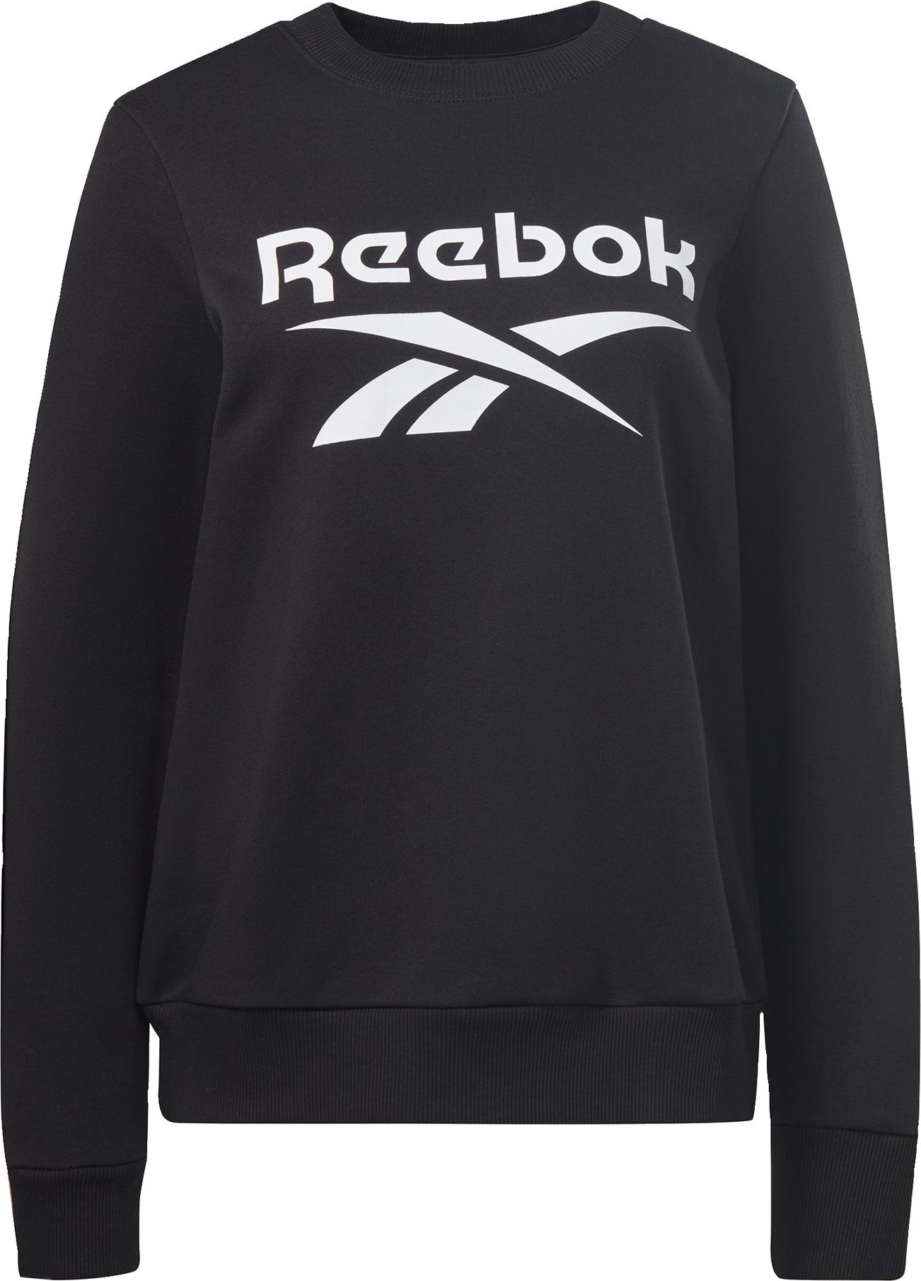 Reebok Sport Mikina černá / bílá