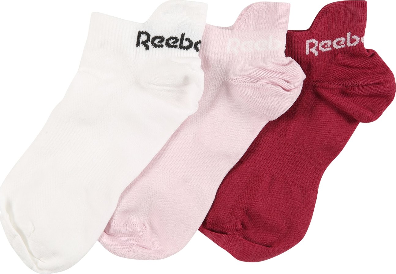 Reebok Sport Sportovní ponožky růžová / pitaya / černá / bílá