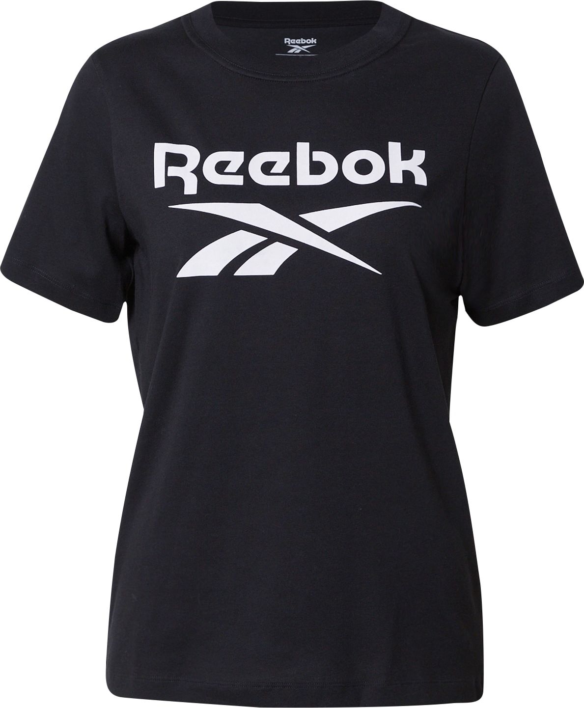 Reebok Sport Tričko černá / bílá