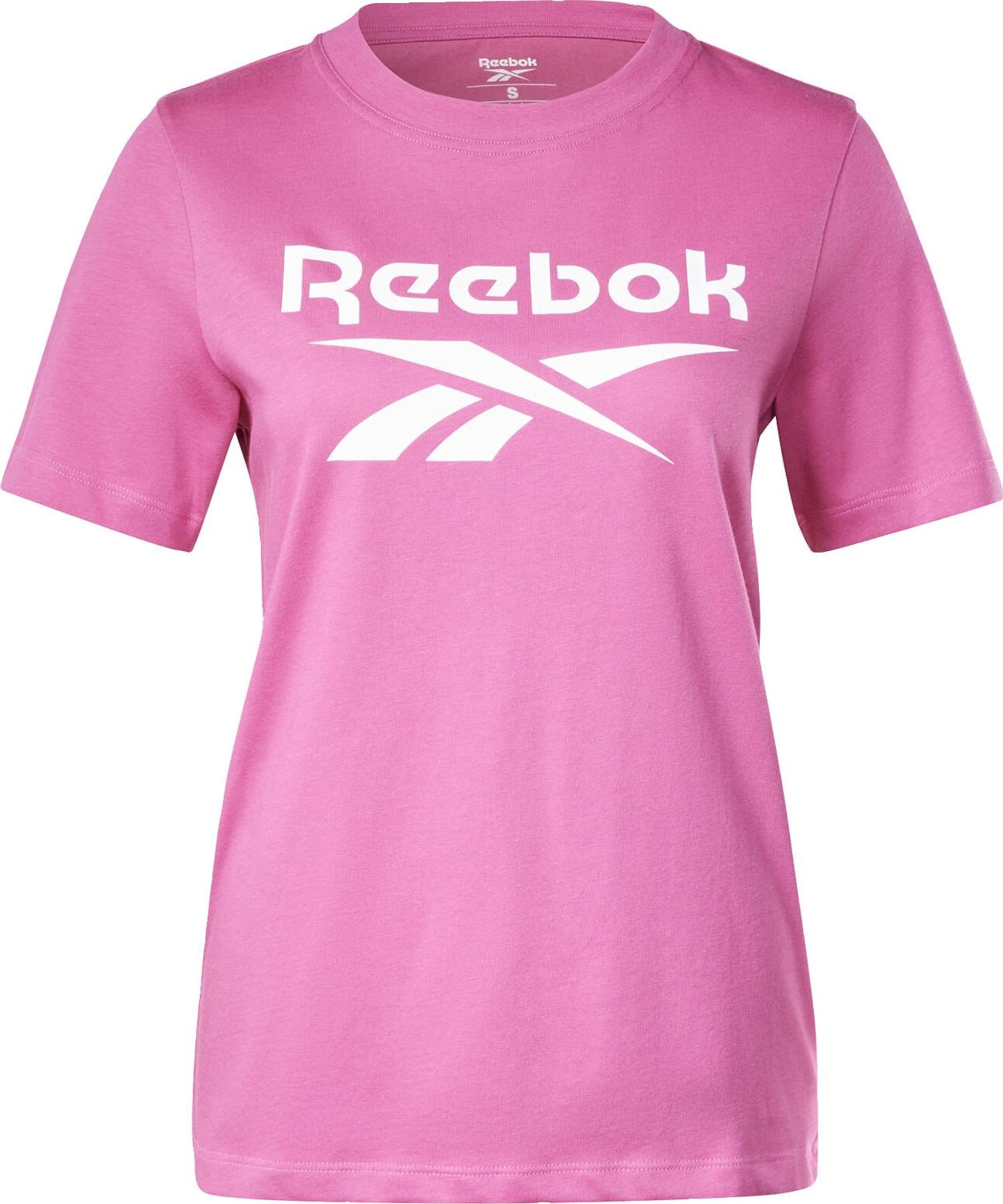 Reebok Sport Tričko pink / bílá