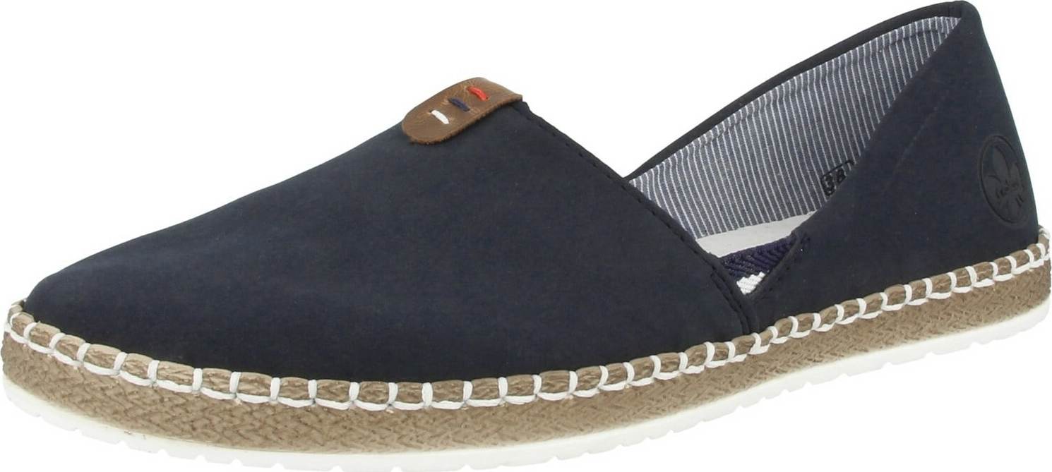 Rieker Espadrilky noční modrá / hnědá