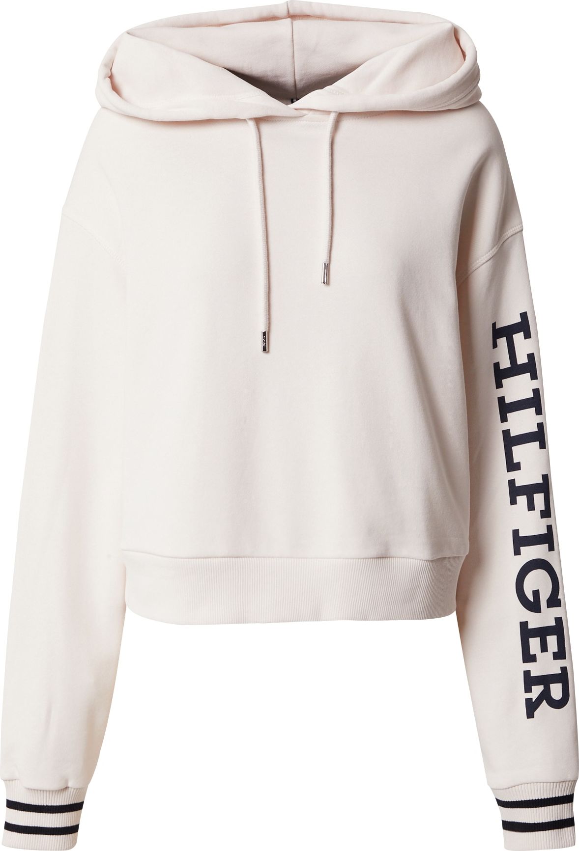 TOMMY HILFIGER Mikina černá / bílá