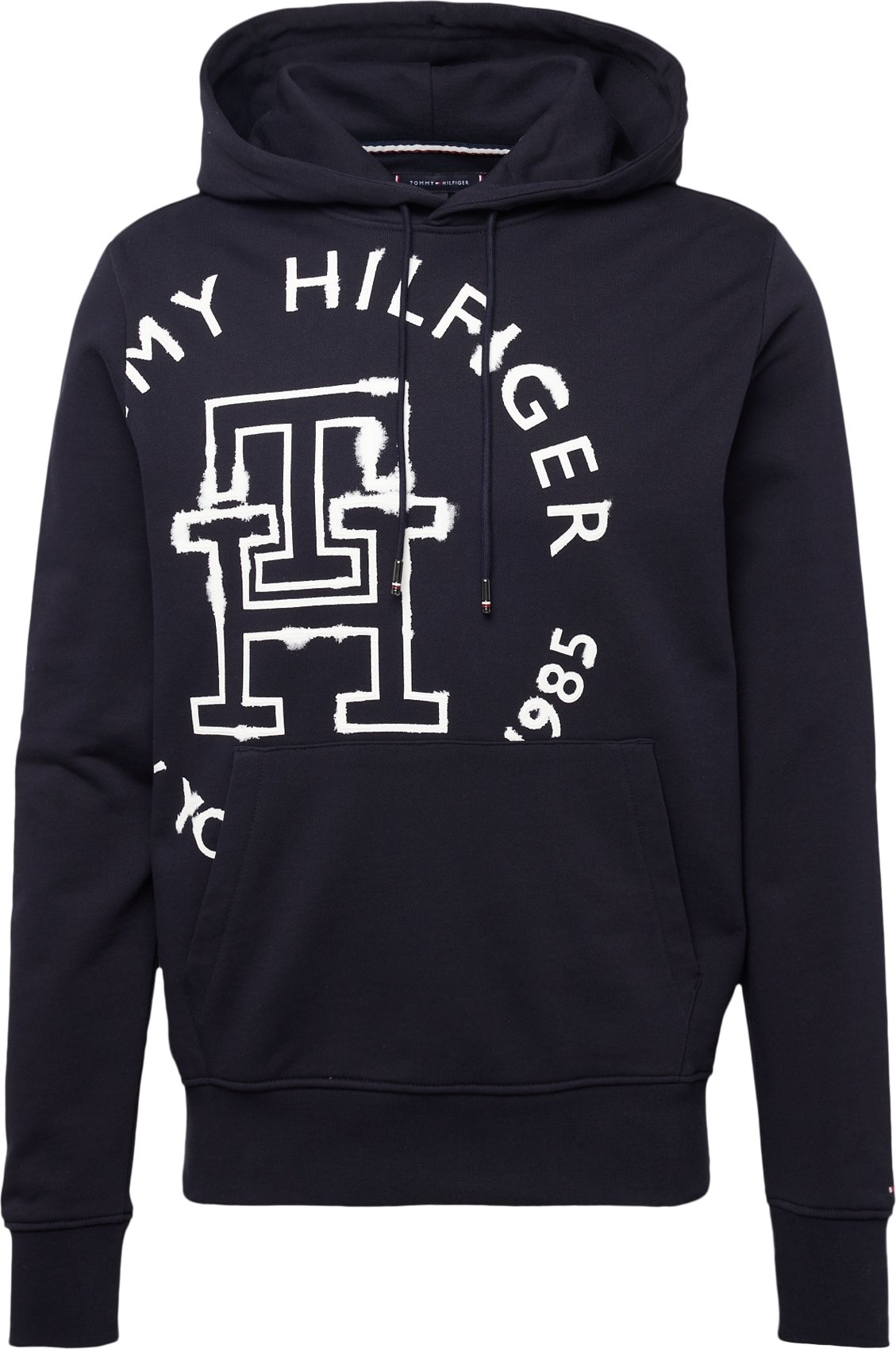 TOMMY HILFIGER Mikina marine modrá / bílá