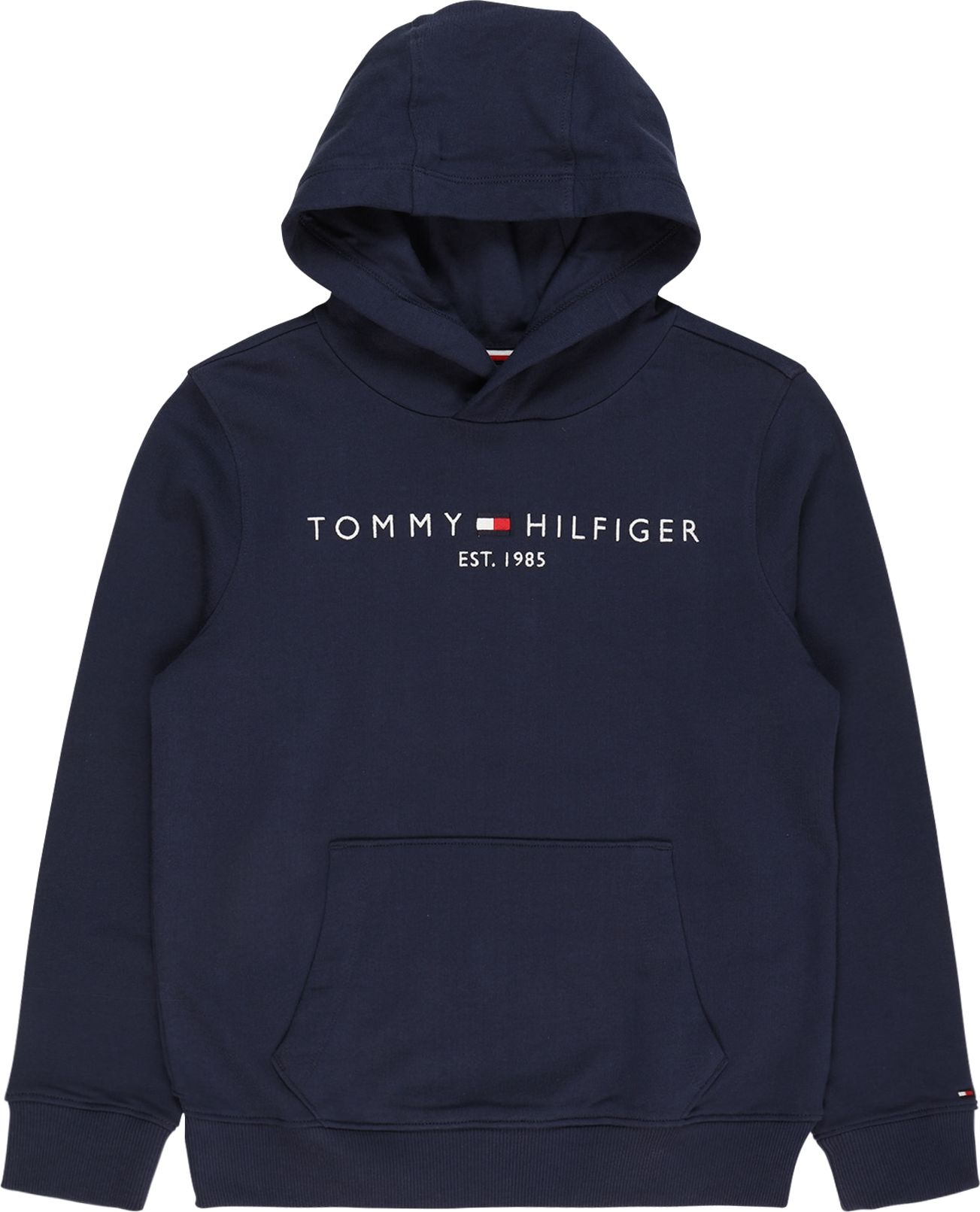 TOMMY HILFIGER Mikina námořnická modř / světle červená / bílá