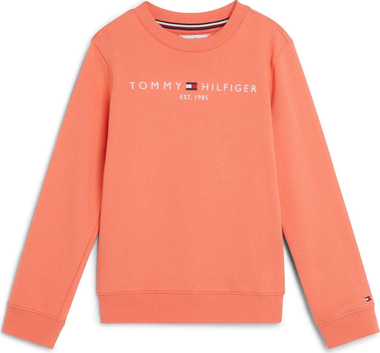 TOMMY HILFIGER Mikina námořnická modř / červená / oranžově červená / bílá