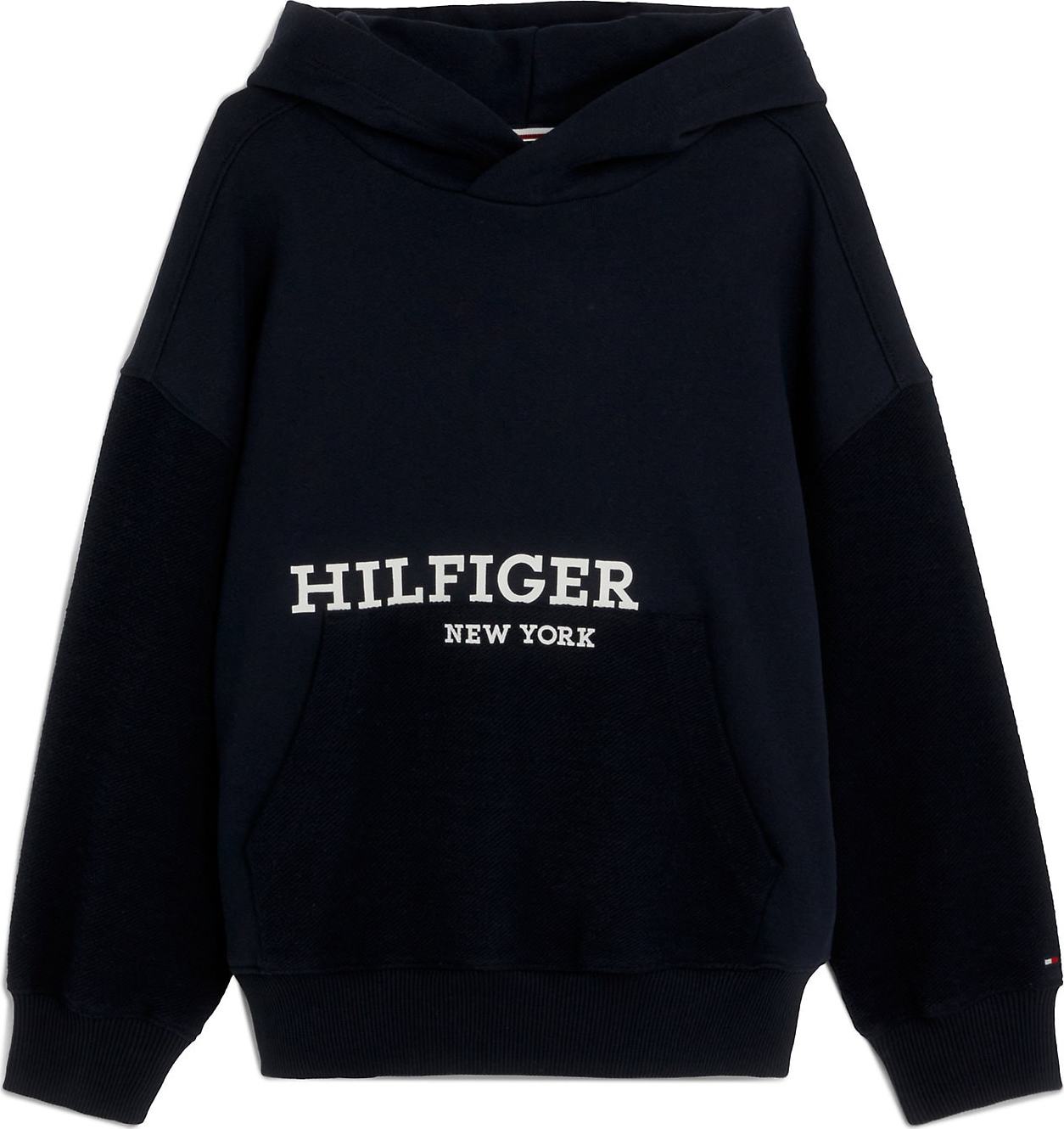 TOMMY HILFIGER Mikina noční modrá / bílá