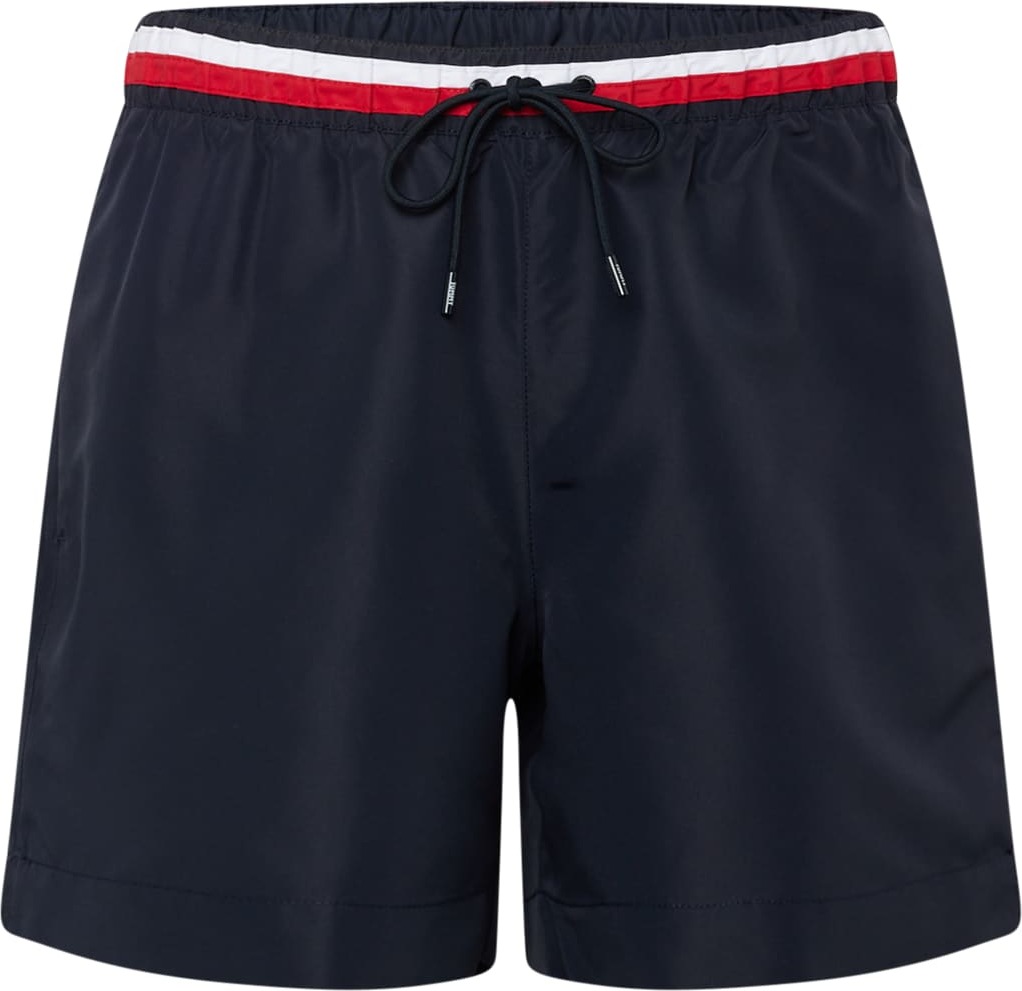 TOMMY HILFIGER Plavecké šortky marine modrá / červená / bílá