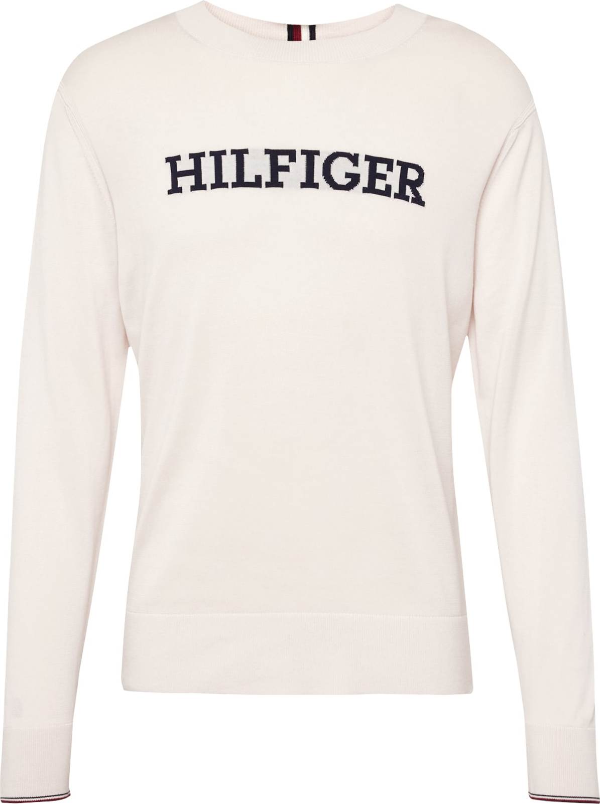 TOMMY HILFIGER Svetr námořnická modř / červená / perlově bílá