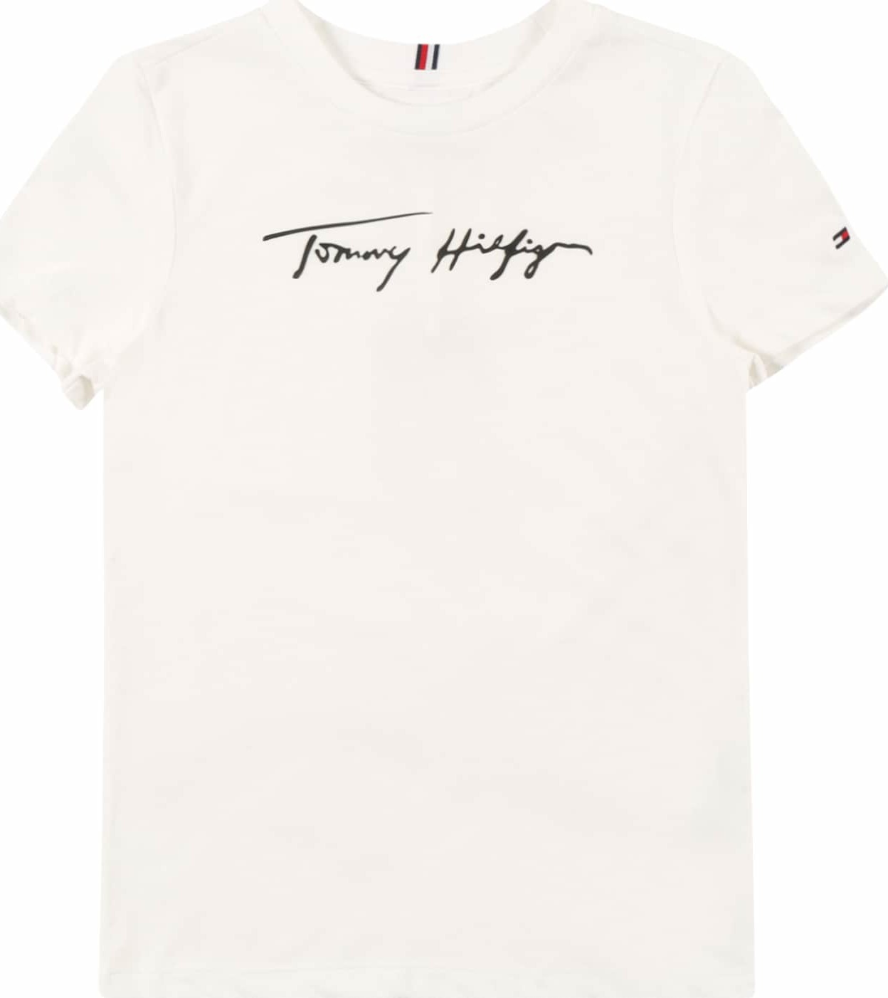 TOMMY HILFIGER Tričko černá / bílá