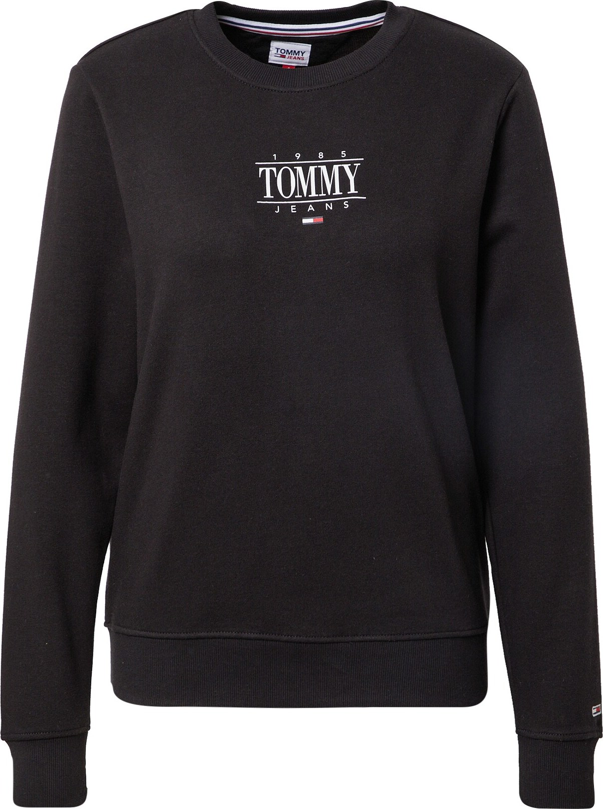 Tommy Jeans Mikina 'Essential' červená / černá / bílá